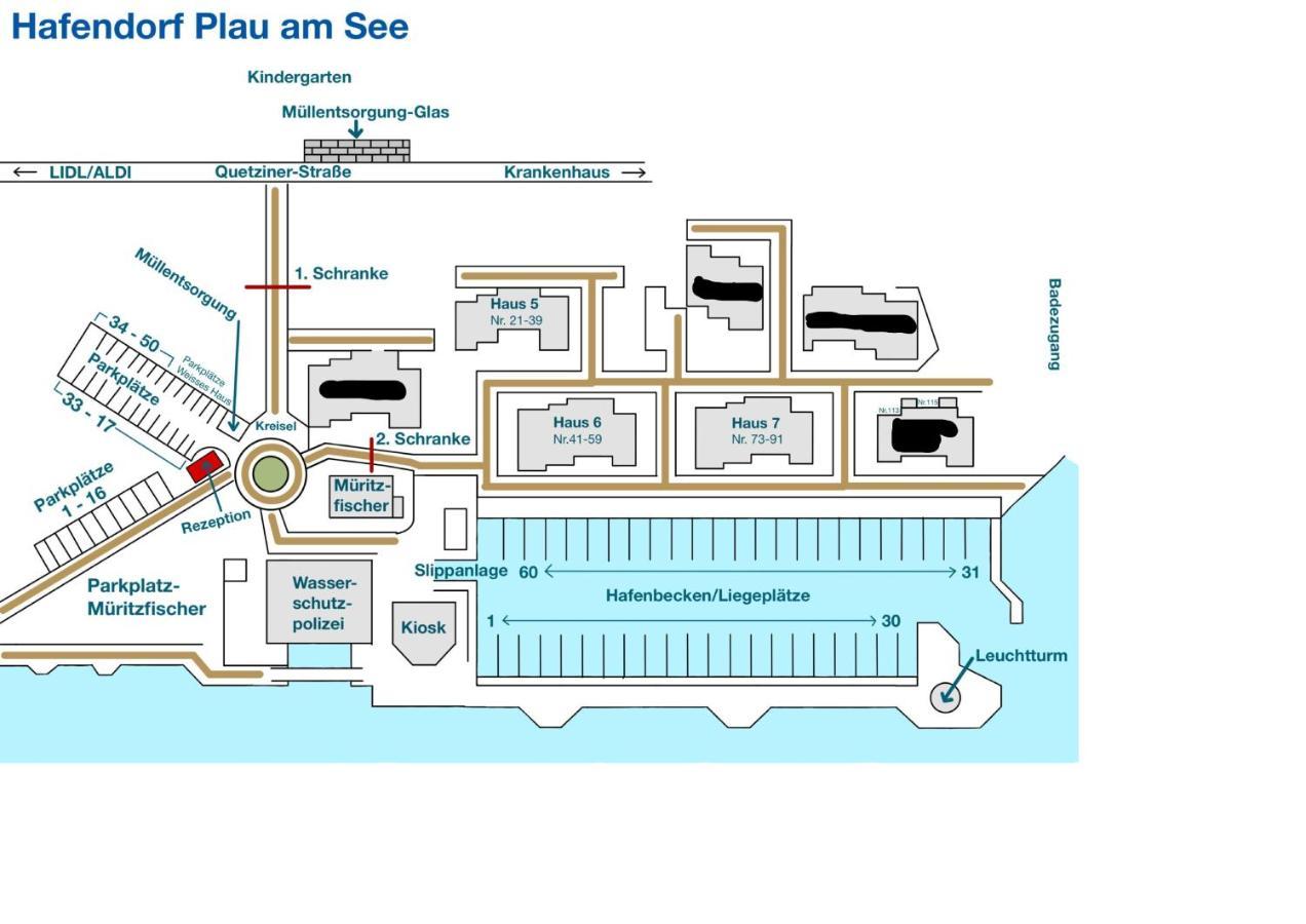 Hafendorf Haus 7 Apartment 5 Nr 89 Parkplatz Am Haus Plau am See Exterior photo